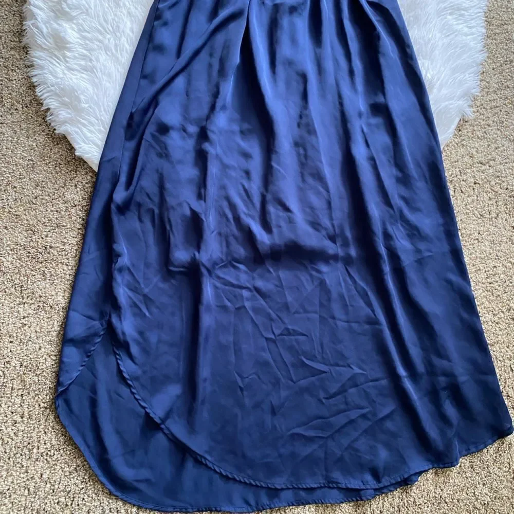 Beachsissi Tank Swimsuit Coverup Dress Blue Sheer Lightweight New Womens Size XL
